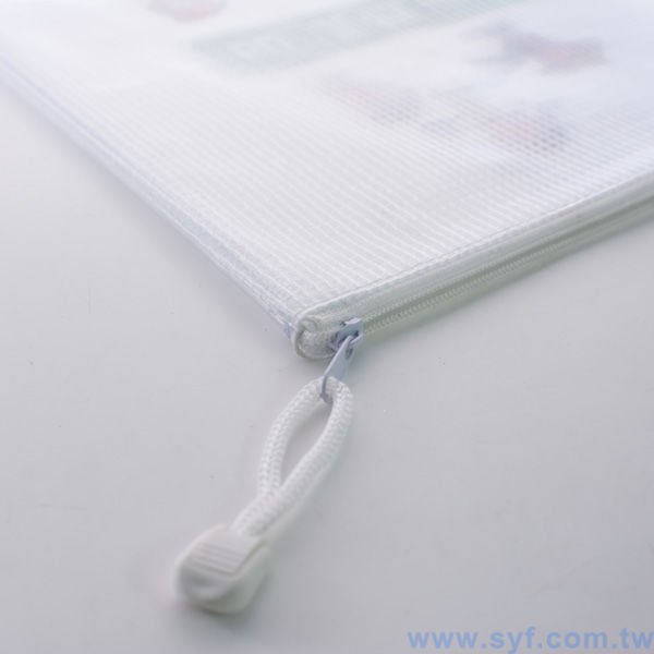 拉鍊袋-PVC網格材質W34xH24cm-網版印刷-可印刷logo_2
